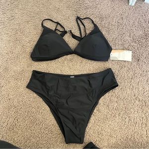 black bikini set